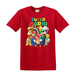 Super Mario Kids T-Shirts Boys Girls Unisex Mario Super T Shirt Top - Image 10