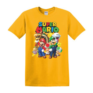 Super Mario Kids T-Shirts Boys Girls Unisex Mario Super T Shirt Top - Image 13