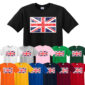 Union Jack T-Shirt Great Britain English UK Flag Tshirt Souvenir Tee Shirt Top