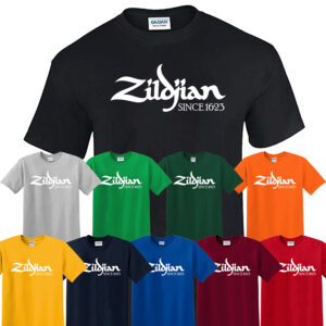 Zildjian Since T-Shirt Drums Drummer Cymbals Musician Adults Kids Tee Shirt Top