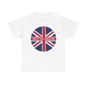 Unite the Kingdom Tee, Casual Statement Shirt, England Pride Apparel, Gift for UK Lovers, Travel Souvenir