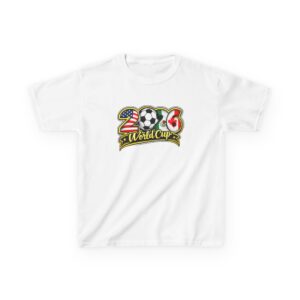 Kids World Cup 2026 Soccer T-Shirt — 2026 USA/Canada/Mexico Design